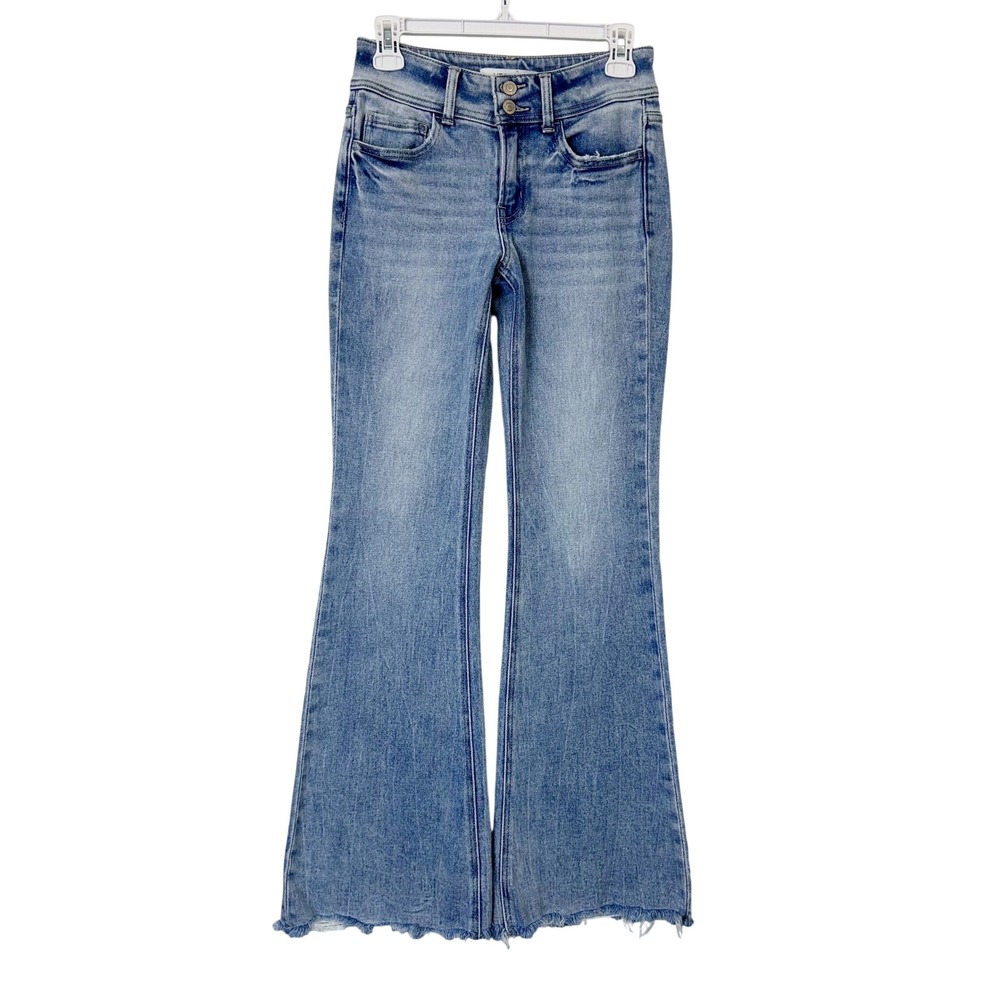 Vervet Bella Mid Rise Flare Jeans Women's Size 25 Boho Western